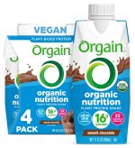 Orgain Organic Nutritional Vegan Protein Shake, Vanilla Bean - 16g Plant Based Protein, Meal Replacement, 21 Vitamins & Minerals, Gluten & Soy Free, 11 Fl Oz (Pack of 12) (Packaging May Vary)